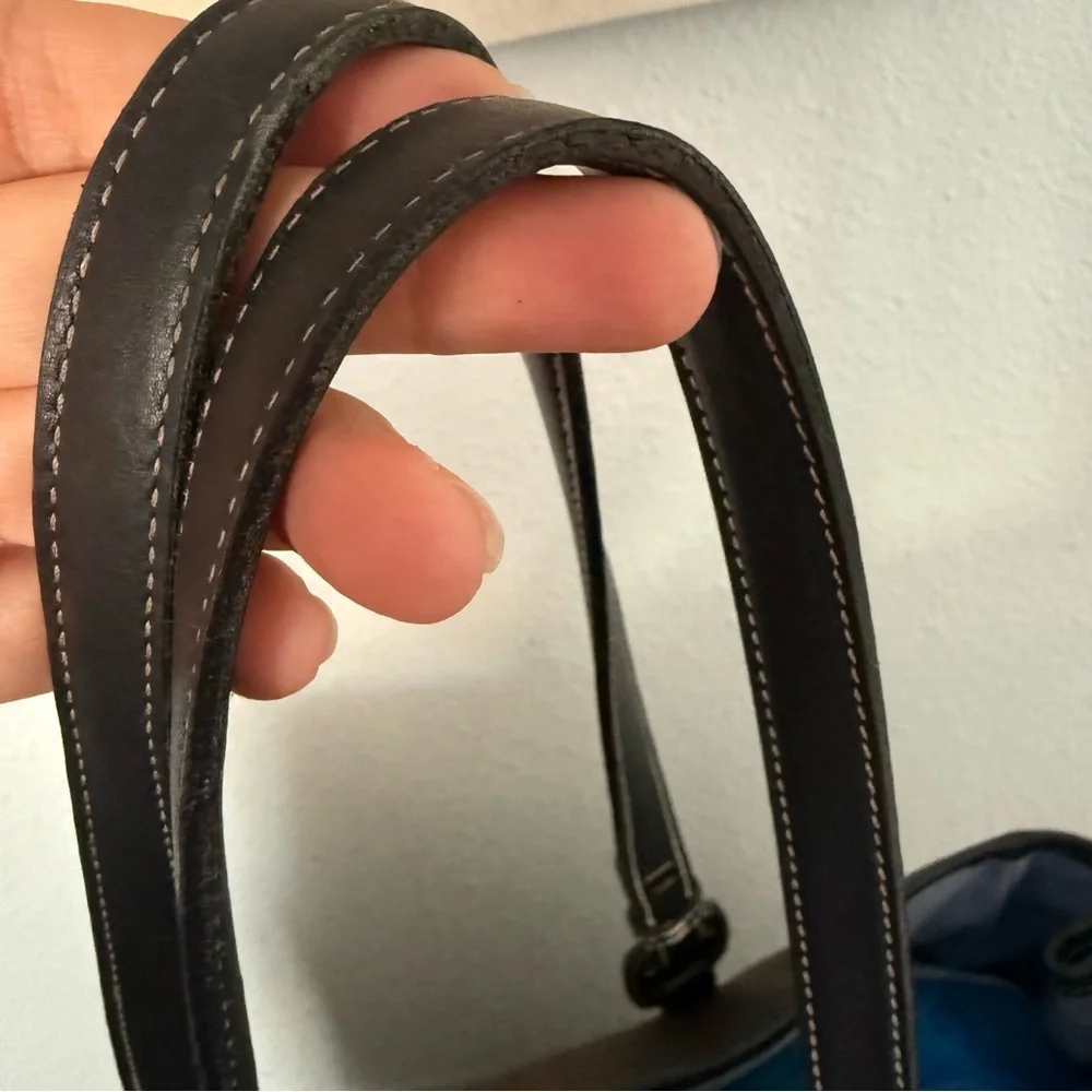 Salvatore Ferragamo Canvas Leather Tote Shoulder Bag
